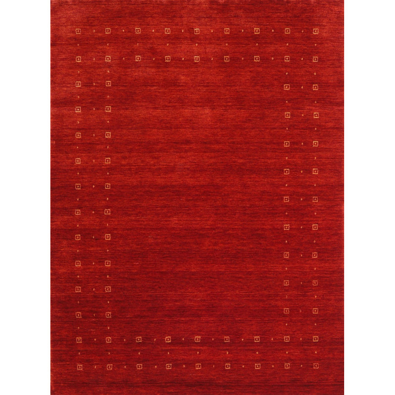 East Urban Home Contemporary Crimson Red Area Rug Wayfair